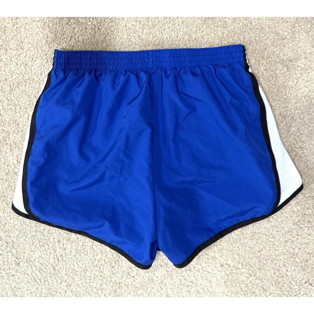 Augusta Sportswear Womens M Blue Soccer Shorts Lined Running Athletic w/ Crest